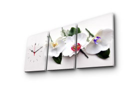 Wallity Reloj de Pared Lienzo Decorativo 3 Piezas 30x40cm, Grosor 3cm, Referencia 3P3040CS-13